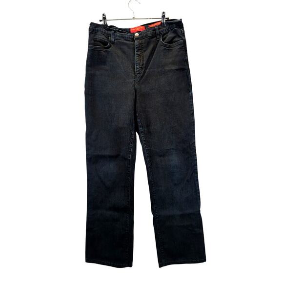 NYDJ Tummy Tuck Bootcut Hi Rise Stretch Jeans Women's 14 Preppy Coastal Cowgirl - Picture 1 of 12